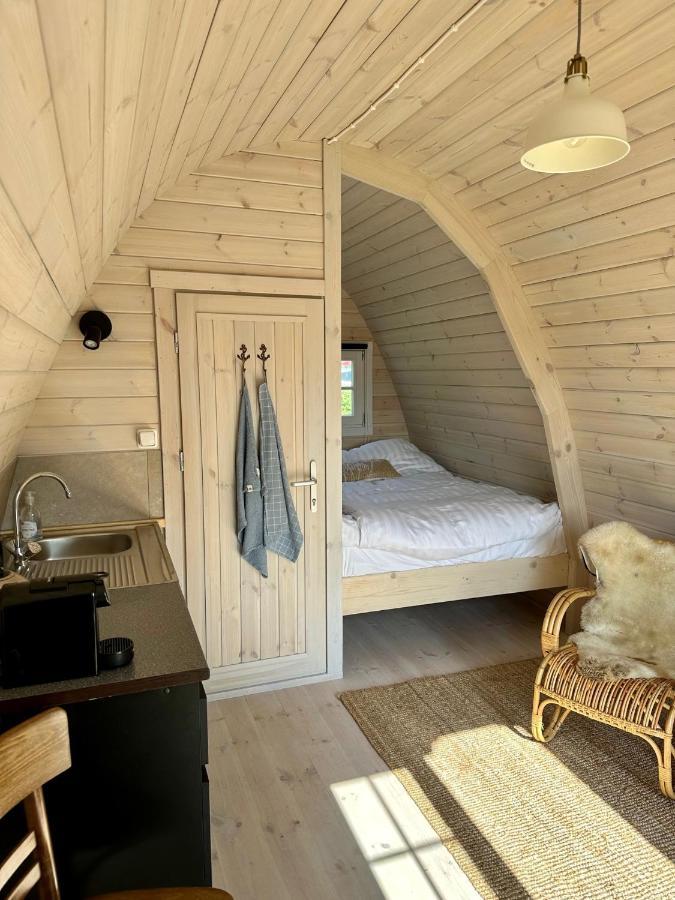 Lodge, Een Super Knus Tiny House, Nabij Vaarwater En Haven! Belt-Schutsloot Exteriör bild